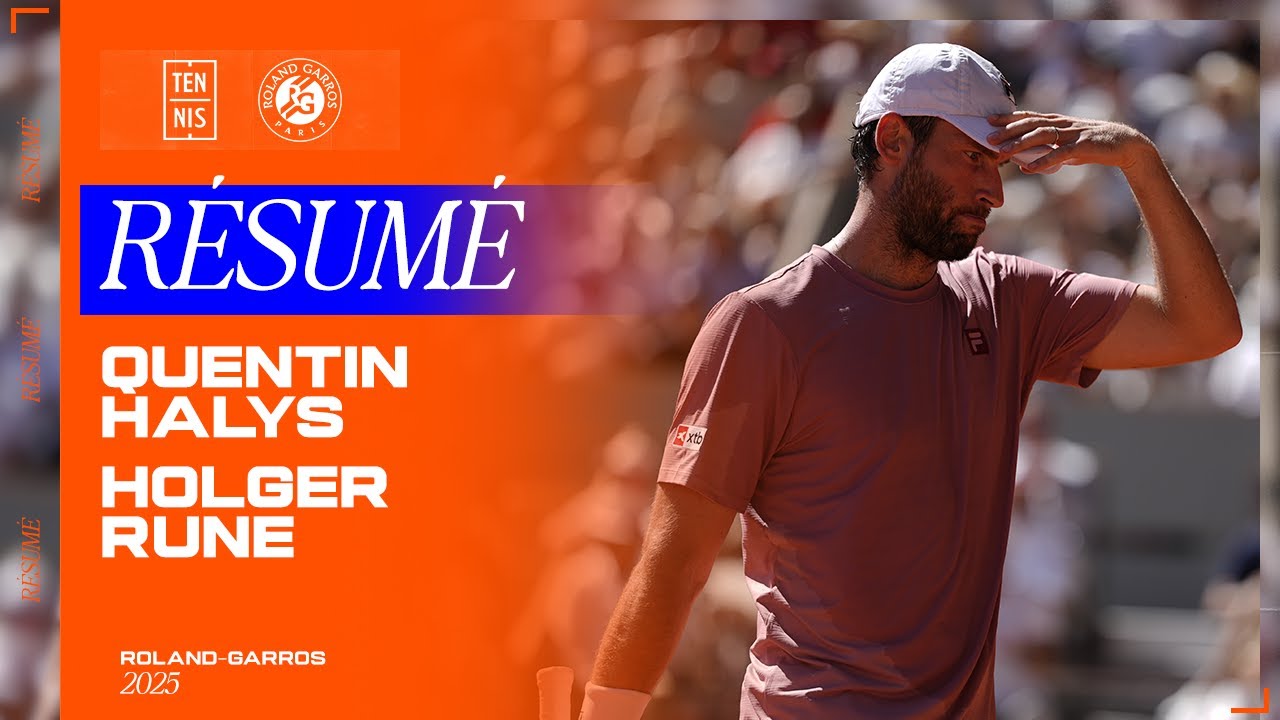 Défaite CRUELLE pour Halys face à Rune | Résumé de match | Roland-Garros 2025