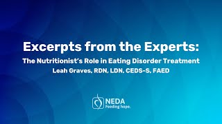 The Nutritionist’s Role in Eating Disorder Treatment