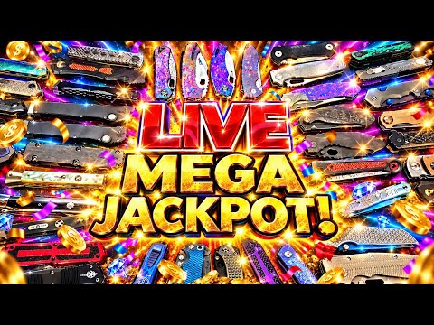 MEGA JACKPOT! MYSTERY KNIFE GIVEAWAY LIVE! 8 KNIVES LEFT! + Knives & Knonsense