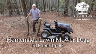 Homemade Lawn Mower Drag