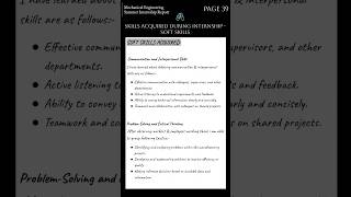 Soft Skills Acquired × Mechanical Engineering Summer Internship Report |Manufacturing Industry 🫧 39