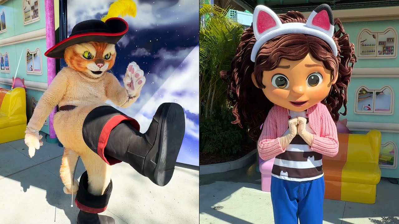 We Meet Gabby & Puss In Boots at New DreamWorks Land at Universal Orlando