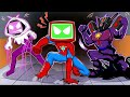 Spiderman and the Monster of Tv Girl - Skibidi Toilet Cartoon Jokes Thumbnails