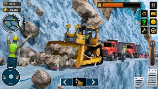 Bulldozer Digging Machine Simulator - offroad Bridge Construction 3D Android Gameplay screenshot 4