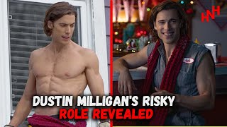 dustin milligan only had two weeks to get his body ready for 'hot frosty' movie