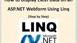How to Display Excel Data on an ASP.NET Webform Using Linq(Step by Step) Profile