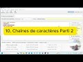 10 - Chaînes de caractères parti 2