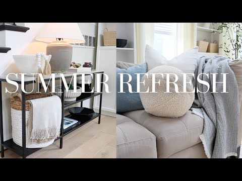 Video: The Ultimate Summer Living Room Makeover: Watch the Transformation! SUMMER DECORATE WITH ME 2023