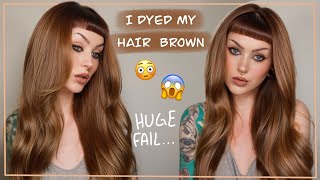 I'm too old for unnatural hair colors… so I dyed my hair Brown 🤯 but it didn't go as planned...