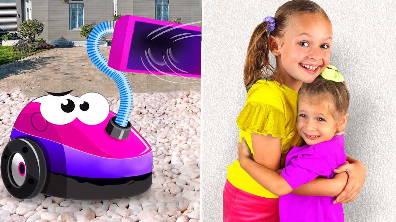 Vacuum Сleaner + more Adventures for kids with Funny song and Nursery