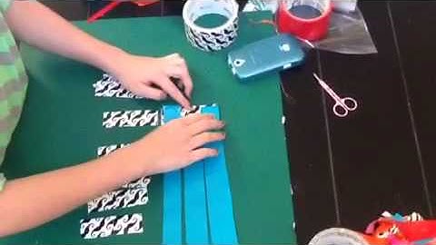 How to make a duck tape woven phone case 1