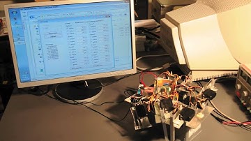 Controlling a six-legged robot through an FPGA and a high-level application