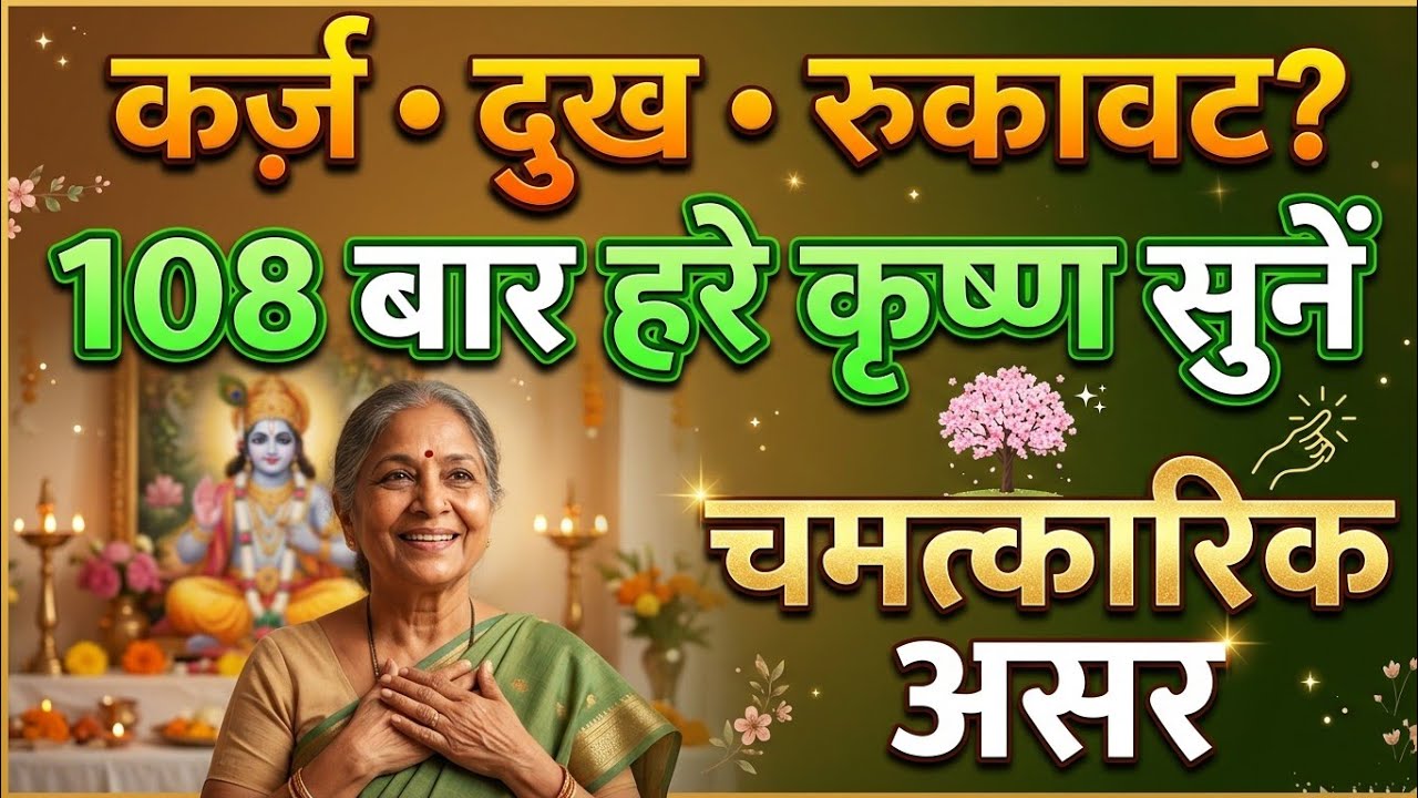 कर्ज़ • दुख • रुकावट? 😨 108 बार हरे कृष्ण सुनें | चमत्कारिक असर ✨🌟🙏🙏🙏 #viralvideo #bhaktivideo 