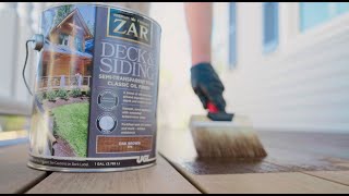 How to Refinish your Deck with ZAR® Deck & Siding