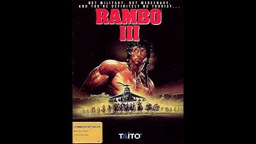 Rambo III (1988) - Commodore 64 Cassette C64 (Full Loading & Gameplay)