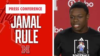 Full Nebraska Football RB Jamal Rule meets with the media on Tuesday I GBR News