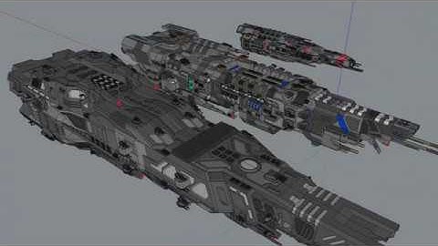 Google Sketchup Spaceship Modeling - Caliban Class Cruiser Remodel