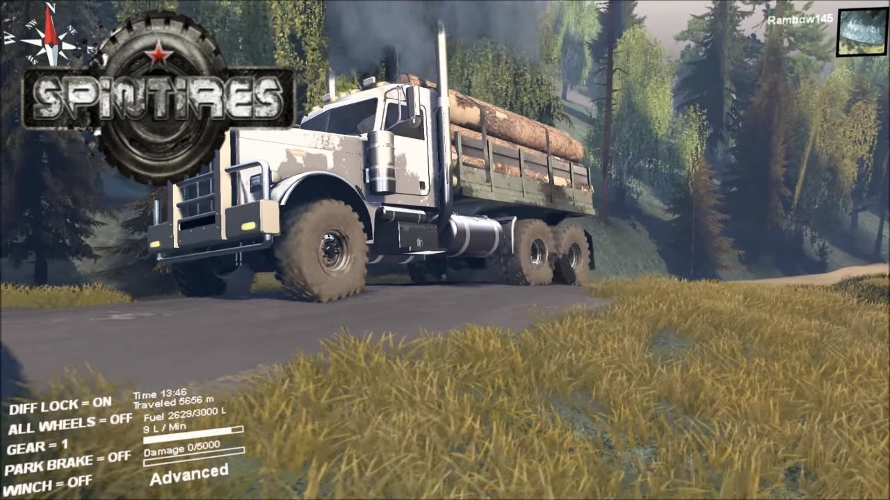 Spin tires | New logging and mud map mod!!