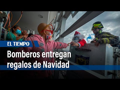 Bomberos de Bogotá entregaron regalos de navidad a niños en hospital pediátrico | El Tiempo