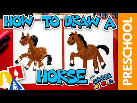 How To Draw A Horse  Preschool