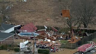 RAW AERIALS: Early look at storm damage in Fannin County