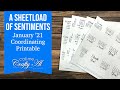 A SheetLoad of Sentiments | January 2021 FREE Sentiment Printable