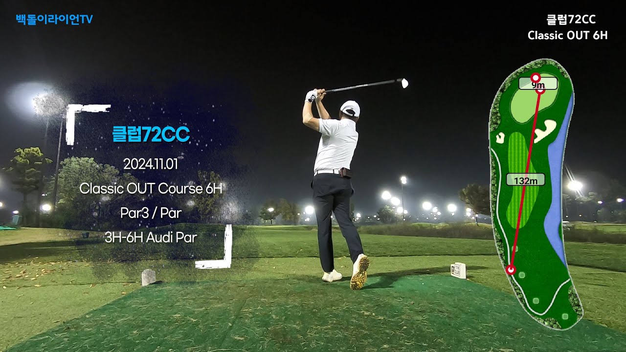 백돌이라이언TV - 클럽72 Classic Out Course 6hole Par3 / Par [ 3H~6H Audi Par ...