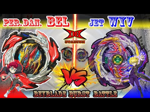 【DB Stadium】퍼펙트 데인저러스 벨리알(Perfect Dangerous <strong>Belial</strong>) vs 제트 와이번(Jet Wyvern)【베이블레이드 버스트/Beyblade Burst】