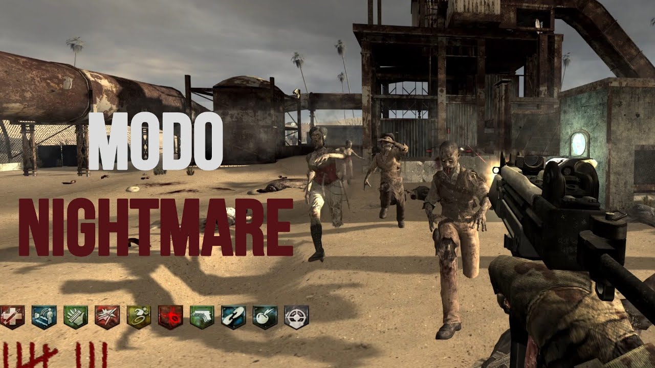 (Modo NIGHTMARE) MW2RUST Custom Map de Call of Duty World at War GAMEPLAY HD