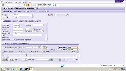 SAP MM Invoice Verification Section A Delivery costs Overview of Delivery Costs