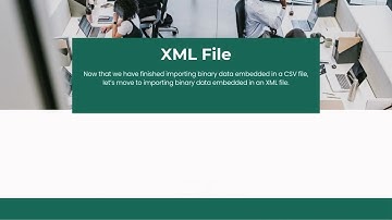 How to import binary data where data is embedded inside business data CSV, XML, JSON format?