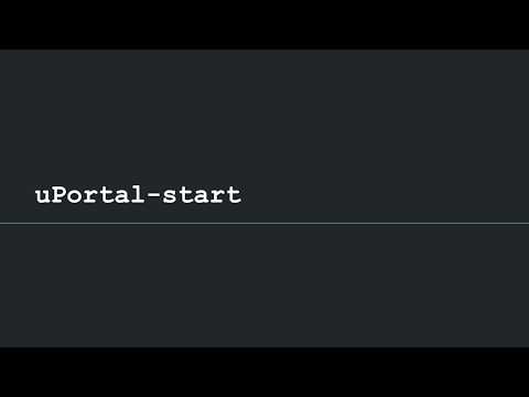 Introducing uPortal-start