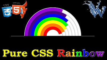 Rainbow css animation | Cool css effects | Rainbow Loading Page Animation