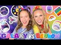 Galaxy vs rainbow  learning express shopping challenge
