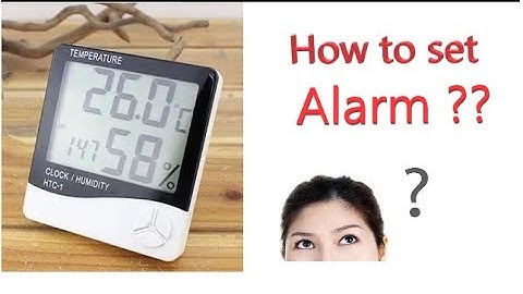 HTC-1 Temperature Clock Humidity Alarm Setting Demo