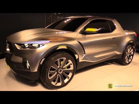 Hyundai Santa Cruz Crossover Truck Concept - Exterior Walkaround - 2015 Detroit Auto Show