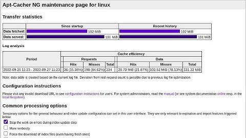 Apt-caching server in Linux : apt-cacher-ng