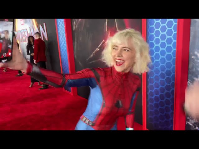 Spider-man “No Way Home” red carpet walk-thru