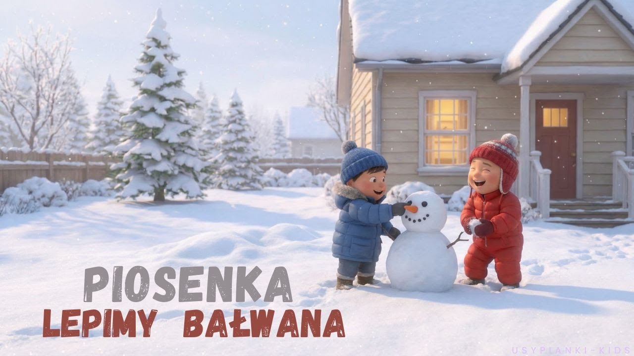Wesoła Piosenka o Bałwanku – ⛄Lepimy bałwana, wesoło od rana ⛄| Zimowa piosenka