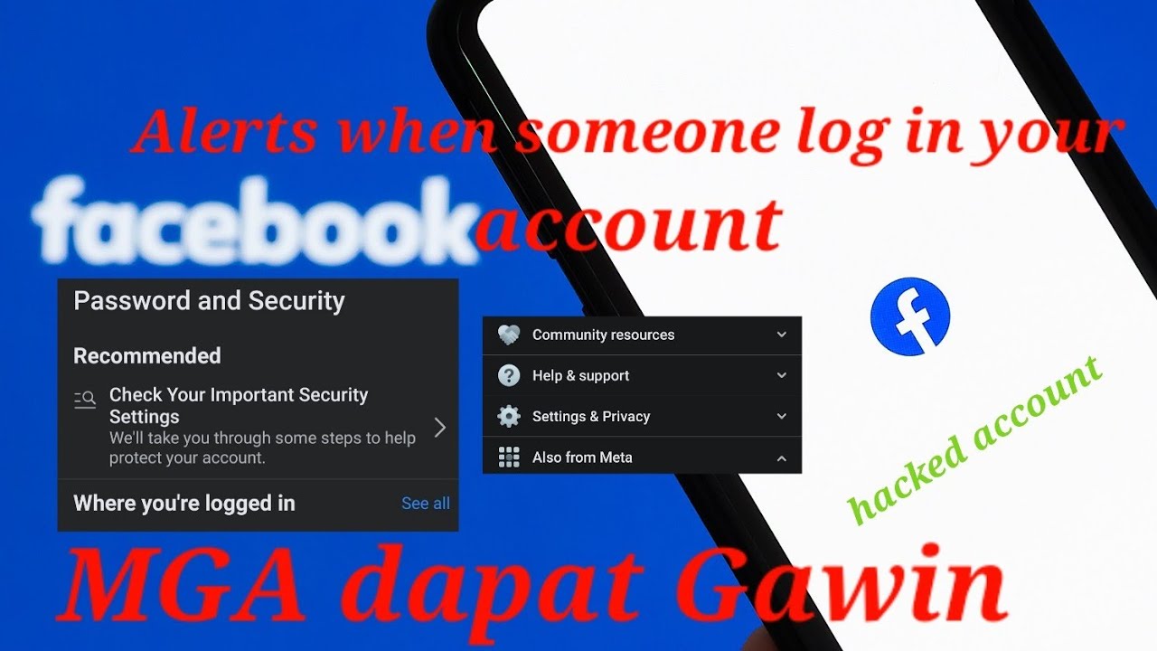 FACEBOOK  SECURITY ALERTS IF SOMEONE LOG IN YOUR ACCOUNT 