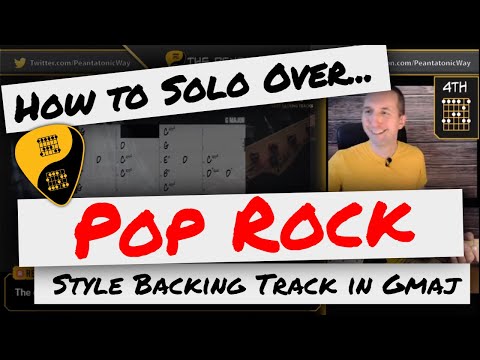 🎸 How to Solo Over Backing Tracks | Pop-Rock Backing Track in G Major!