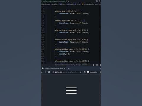 Create a Reactive Hamburger Menu with HTML, CSS, and JavaScript | Step ...