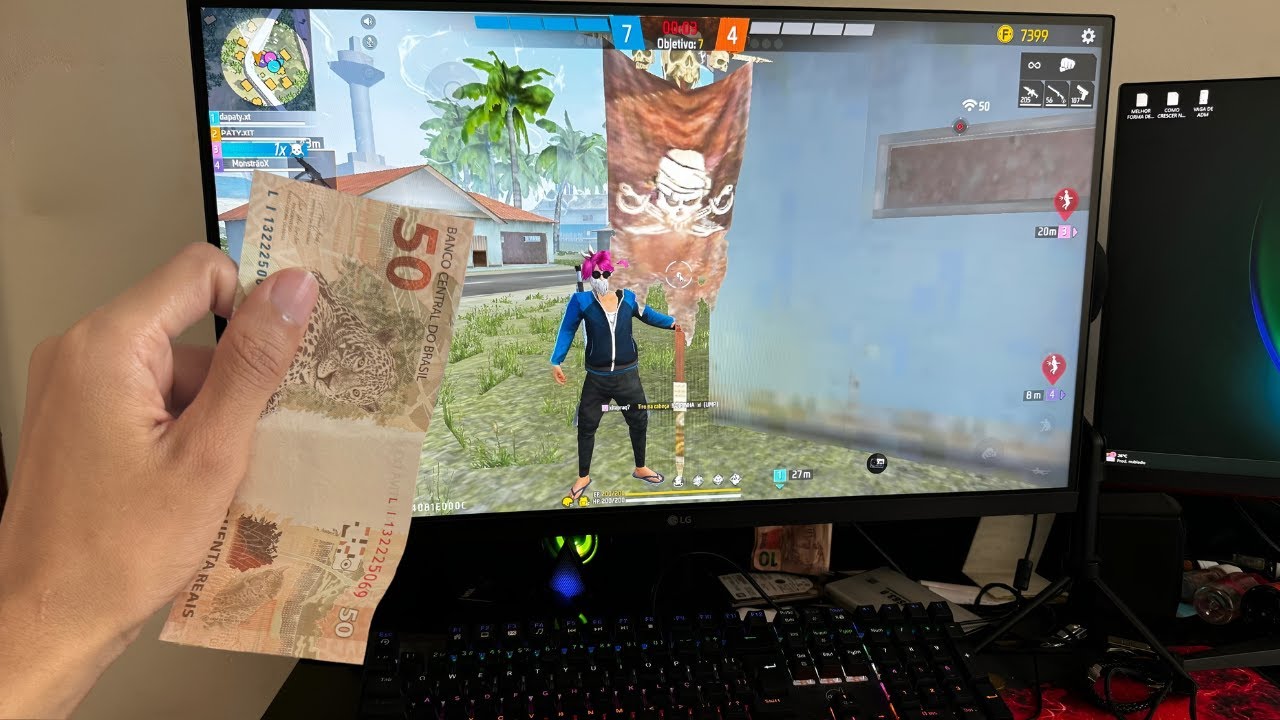 GANHEI MEU PRIMEIRO 4v4 APOSTADO de 50 R$🥇 PC fraco ryzen 5 5600 , rx580