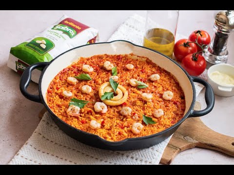 ¡Delicioso Arroz con Calamares y Gambas! | Brillante