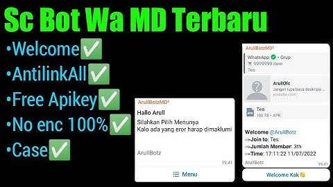 SCRIPT BOT WHATSAPP MULTI DEVICE TERBARU || CheemsBot-MD3 || No enc