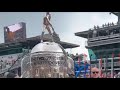 Officials move Borg-Warner from racetrack to stage at Indianapolis Motor Speedway