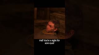 a sight for sore eyes — Kingdom Come : Deliverance dialogue scene