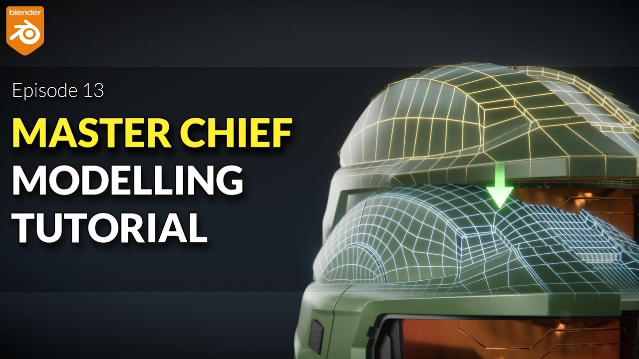 Blender Master Chief Helmet Modelling Tutorial | Episode 13