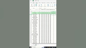 How to make Colour Scaled Attendance sheet in Excel |COUNTIF | COUNTA | Conditional Format #excel