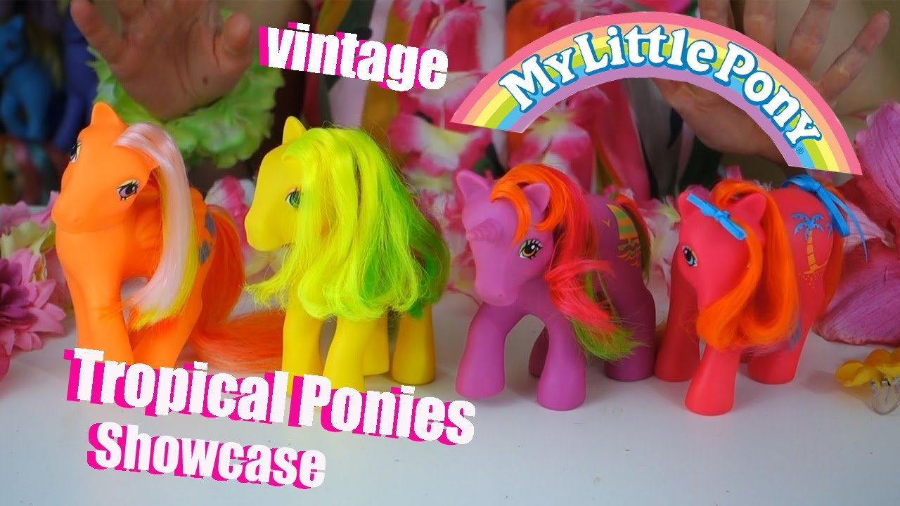 Vintage G1 My Little Pony showcase - Tropical Ponies - YouTube